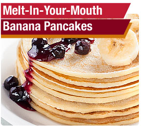 Melt-In-Your-Mouth Banana Pancakes