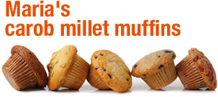 Maria's carob Millet Muffins