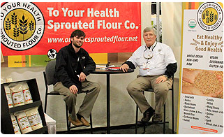 Jeff Sutton and Daniel Davenport from To Your Health Sprouted Flour Company at National Product Expo West 2013