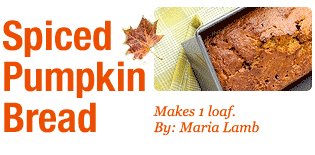 Maria's Spiced Pumpkin Bread
