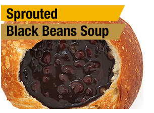 Sprouted Black Bean Soup