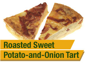 Roasted Sweet Potato-and-Onion Tart.