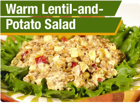 Warm Lentil-and-Potato Salad