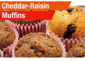 Cheddar-Raisin Muffins