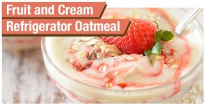 Fruit and Cream Refrigerator Oatmeal