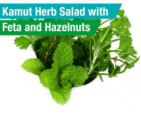 Kamut Herb Salad with Feta and Hezlenuts
