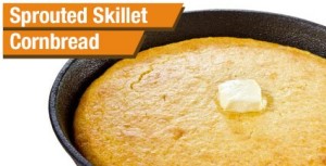 Sprouted Skillet Cornbread